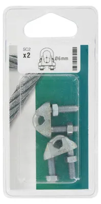 Produktbild von Schlauchklemme aus Stahl 6 mm - 2 Stück