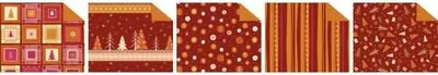 Produktbild von Fotokarton Winterzauber orange/rot 300g/qm 49,5x68cm VE=10 Bogen