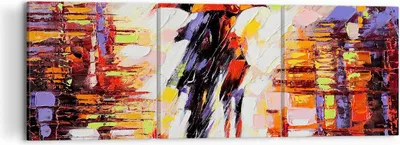 Produktbild von Bild auf Leinwand - Leinwandbild - gehen liebhaber - 120x40cm - Wand Bild - Wanddeko - Wandbilder - Leinwanddruck - Bilder - Kunstdruck - Wanddekoration - Leinwand bilder - Wandkunst - CA120x40-3527