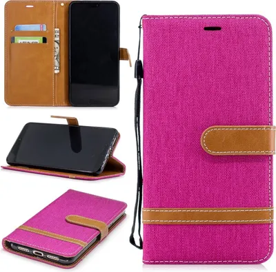 Produktbild von Huawei P20 Pro Handy Hülle Schutz-Tasche Case Cover Kartenfach Etuis Wallet Pink
