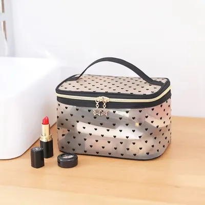 Immagine prodotto di Borsa per cosmetici HEARTS 12x21 cm rosa