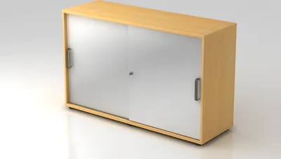 Produktbild von Schiebetürschrank 1752S SG, 2 OH 120 x 40 x 74,8 cm (BxTxH)