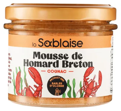Zdjęcie produktu dla francuski mus z homara, krem z homara z koniakiem z Bretanii, 90 g
