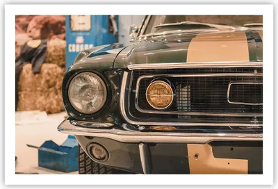 Produktbild von Poster - Poster ohne Rahmen - Abdeckung Ford Mustang - 91,5x61 cm - Wand Bild - Wanddeko - Wandbilder - Kunstposter - Wandposter - Bilder - Kunstdruck - Wanddekoration - Wandbild - P2XAA91x61-4480