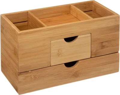 Produktbild von 5 five simply smart - Organizer mit 2 schubladen und 3 fächern aus bambus