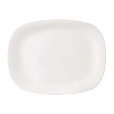 Obrázok produktu pre ORION servírovací tanier zo skla v bielej farbe obdĺžnikový servírovací tanier 28x21 cm