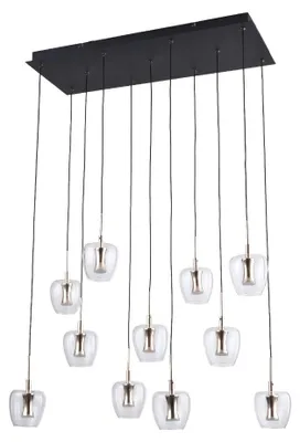 Produktbild von ZUMALINE LED-Pendelleuchte 3900 lm 3000K Schwarzgold NELSON MD2291-11B-3BGT
