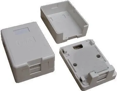 Image de DATACOM Prise de données pour 1x RJ45 keystone, plaque de plâtre (étanche à la poussière)