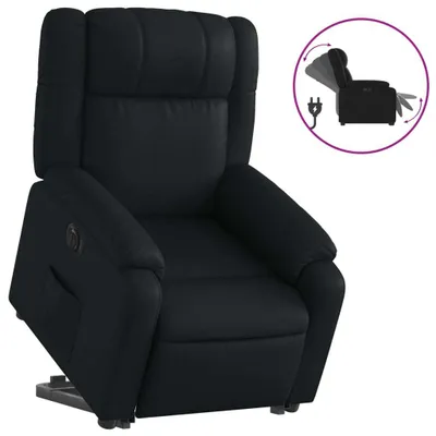 Produktbild von vidaXL Relaxsessel mit Aufstehhilfe Elektrisch Schwarz Kunstleder