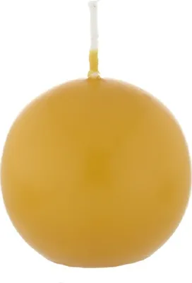 Produktbild von Kugelkerzen Honig, Ø 100 mm, 4 Stück, dt. Kerzen in RAL Kerzenqualität, Kein rußen und tropfen