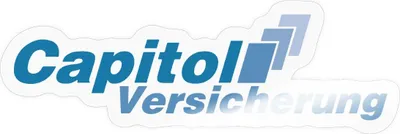 Produktbild von Spreadshirt Stromberg Logo Capitol Versicherung Sticker Aufkleber, 10 x 10 cm, Transparent glänzend