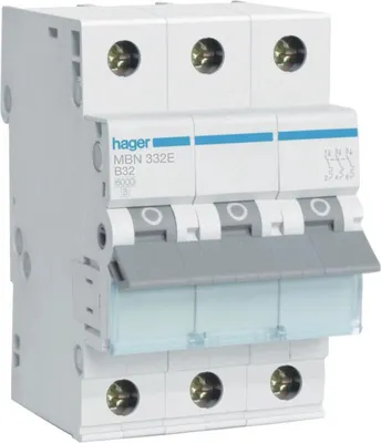 Image de Disjoncteur de protection de ligne, 6kA, caractéristique B, 3 pôles, 32A