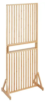 Obrázek produktu pro Bambusová přepážka WENKO s policí Kailua v hnědé barvě 72 x 178 x 40 cm