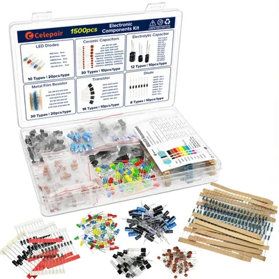 Elektronik-Komponenten-Set, 1500 Stück, für DIY-Projekte