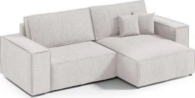 Produktbild von KEF  Ecksofa Porto – L-Form Mini – 257x85x148 cm – Mit Schlaffunktion – Liegefläche 135x200 cm – Universell Rechtsseitig und Linksseitig - Poso 100