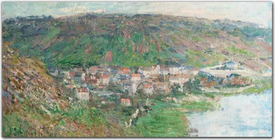 Produktbild von Coloray Bild aus Acryl 100 cm x 50 cm - Wanddekoration Wohnzimmer Acrylblock mit Bild Gehärtetes Acryl Dekoration Küche - Ansicht Von Vetheuil Monet
