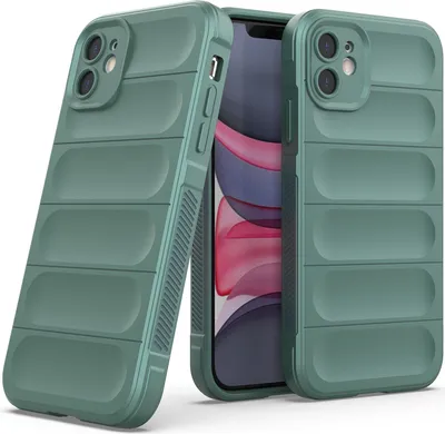Produktbild von iPhone 11 Hülle, Weich TPU Silikon Stossfest Anti-rutsch Schutzhülle für iPhone 11 Grün