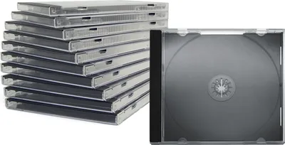 Produktbild von CD / DVD Jewel Case 1-fach schwarz 10mm 50 Stück