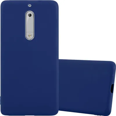 Immagine prodotto di Cadorabo custodia per Nokia 5 2017 cover protettiva in blu custodia del telefono cellulare TPU silicone custodia cover