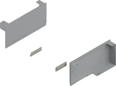 Produktbild von BLUM AVENTOS HK TOP Abdeckkappen-Set, Kunststoff hellgrau
