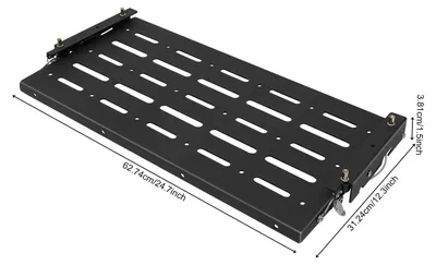 Obrázok produktu pre Sklopný stolík do batožinového priestoru – autostolík pre modely JK (2007–2017), 2/4 dvere – nosnosť 34 kg – kovová konštrukcia – úsporný dizajn – 60 x 31 cm – čierna farba