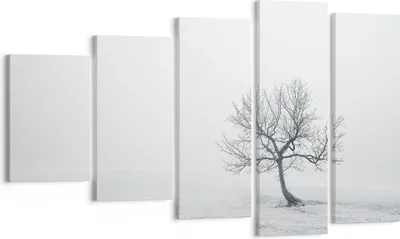 Produktbild von Bild auf Leinwand - Leinwandbild - Baum Feld Natur - 100x60cm - Wand Bild - Wanddeko - Wandbilder - Leinwanddruck - Bilder - Kunstdruck - Wanddekoration - Leinwand bilder - Wandkunst - EG100x60-3683