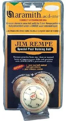 Produktbild von Jim Rempe Trainingsball von Aramith 57,2 mit Buch in Englisch, Franz., Spanisch
