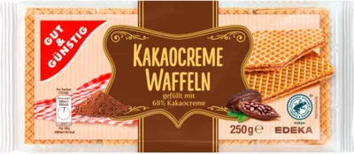 Produktbild von G&G Waffeln mit Kakaocremefüllung 250g