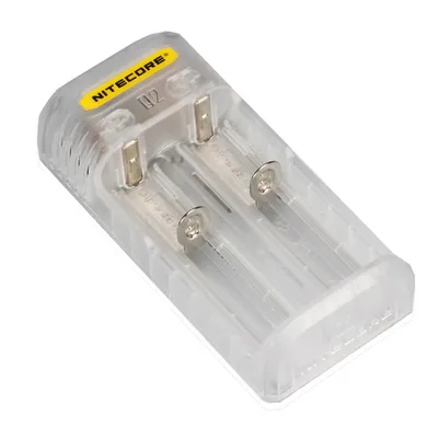 Produktbild von Nitecore Q2 2-Schacht Ladegerät zum Laden von Li-Ion und Li-Ion IMR Akkus transparent (+)