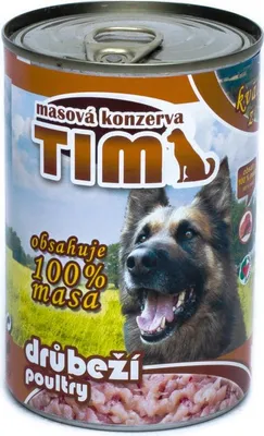 Obrázek produktu pro Konzerva pro psy Falco TIM 400g drůbeží drůbeží hovězí droby