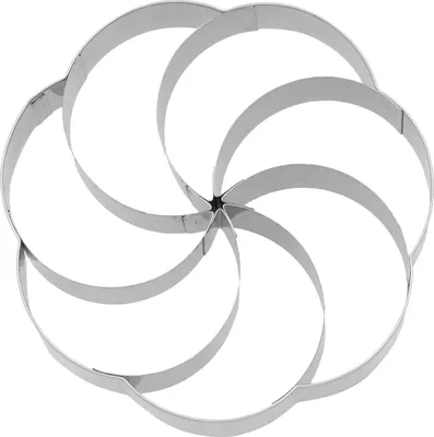 Produktbild von Birkmann Ausstechform Kipferlkranz, Ausstecher, Plätzchenform, Keks, Plätzchen, Edelstahl, 10 cm, 189966