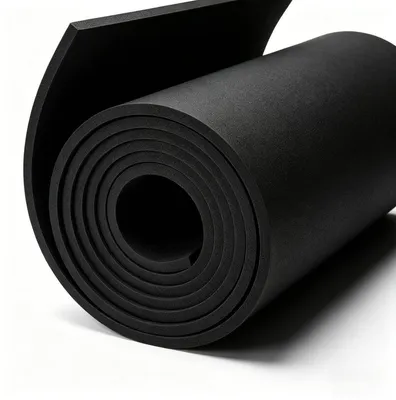 Obrázok produktu pre Penové dosky z peny typu "moosgummi", čierne, hrúbka 5 mm, rozmer 35 x 200 cm, EVA pena, materiál na kreatívne projekty
