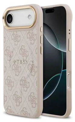 Produktbild von GUESS case passend für IPHONE 17 Air kompatibel mit MagSafe GUHMP17MP4MSEGCP (PU 4G W/ Classic) pink