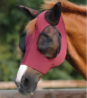 Image de Premier Equine Comfort Tech Élasthanne Masque anti-mouches Rose L Rose L
