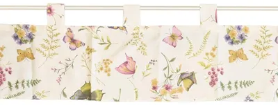 Immagine prodotto di Tenda per finestra in stile country con fiore di farfalla 150 x 30 cm