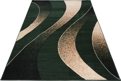 Produktbild von Tapiso Teppich DREAM Modern Wohnzimmer Beige Schwarz Grün  160 x 230 cm