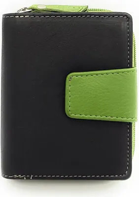 Produktbild von Jockey Club echt Leder Mini Geldbörse Portemonnaie mit RFID Schutz grün