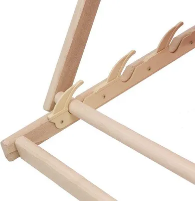 Obrázek produktu pro Skládací zahradní židle, výška 1,8 m, buk, ideální pro zahradu a balkon.
