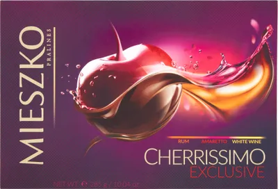 Produktbild von Mieszko Cherrissimo Exkluzivní čokoláda s třešněmi v alkoholu 285