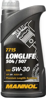 Produktbild von 1 Liter MANNOL 5W-30 LONGLIFE 504/507 BMW Longlife-04 MB 229.51 Porsche C30 VW 504 00 VW 507 00 VW TL 52 195