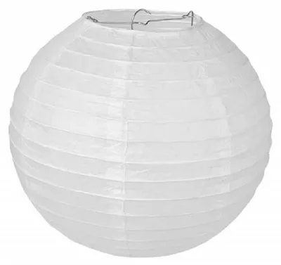 Papierlampion weiß 30x30 cm für Hochzeit & Dekoration
