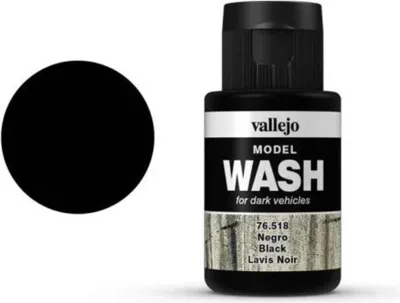 Produktbild von Vallejo Model Wash Black 35ml 76518 Airbrush Farbe