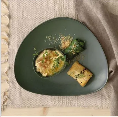 Zdjęcie produktu dla Cuba zielony talerz dla smakoszy - D 34 cm