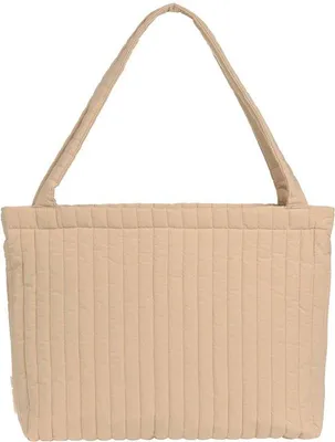 Productafbeelding van Luiertas - Shopper met kinderwagenbevestiging - Beige