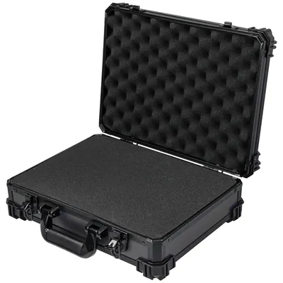 Produktbild von Transportkoffer Schaumstoffkoffer Schutzkoffer - 39 x 29 x 12 cm - Schwarz - Für Kameras und Messgeräte