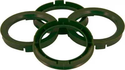 Produktbild von 4x TPi Zentrierringe 7416510 ABS (Acrylnitril-Butadien-Styrol-Copolymerisat) Kohlefaser 65.1mm 74.1mm
