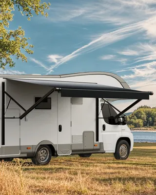 Produktbild von VEVOR Markise für Wohnmobile elektrische wasserdichte Modulmarkise Seitenmarkise (5504 mm) mit Aluminiumlegierungsrahmen, Sonnenschutz für Camping