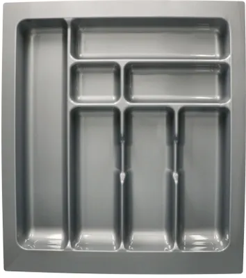 Immagine prodotto di KOTARBAU® Vaschetta portaposate per cassetto Organizzatore per cassetti per posate da cucina Grigio 490x435 mm