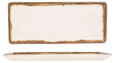 Produktbild von Kütahya Porselen Servierschale - Fluer Amber - Porzellan - 35x15 cm