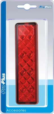 Obrázek produktu pro Zadní světlo 12/24V 2 funkce 135x38mm LED s držákem černá v blistru